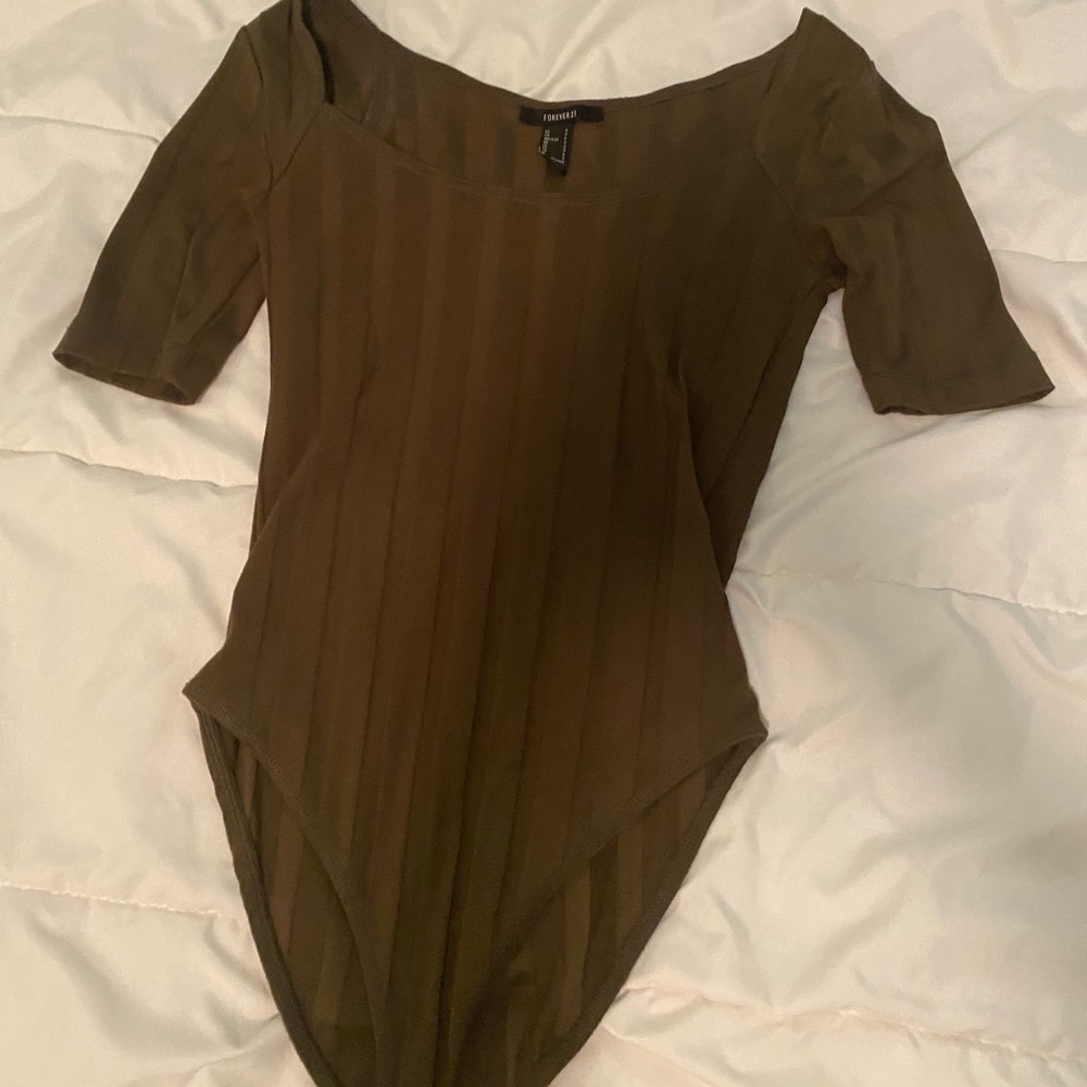 Green bodysuit forever21